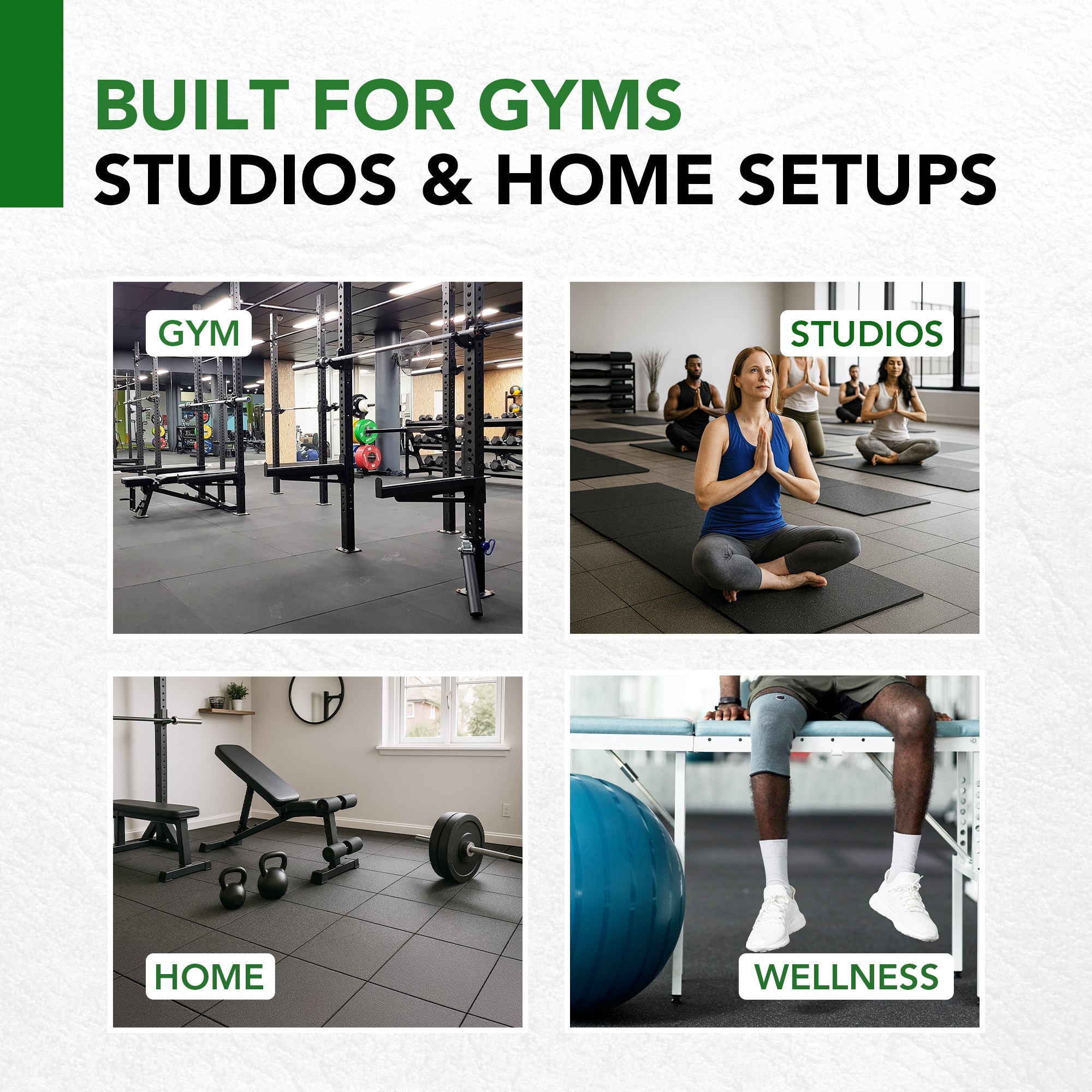Sprung Rubber PRO Gym Flooring - 20mm - Image 3