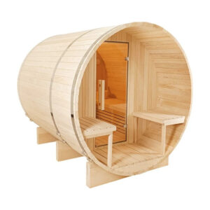 CenturaHeat 4-6 Person Outdoor Wood Barrel Sauna 4500W