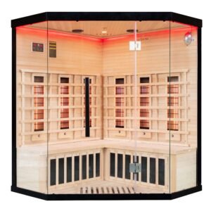 Miracle Sauna UK-Lux: 4 Person Corner Far Infrared Sauna