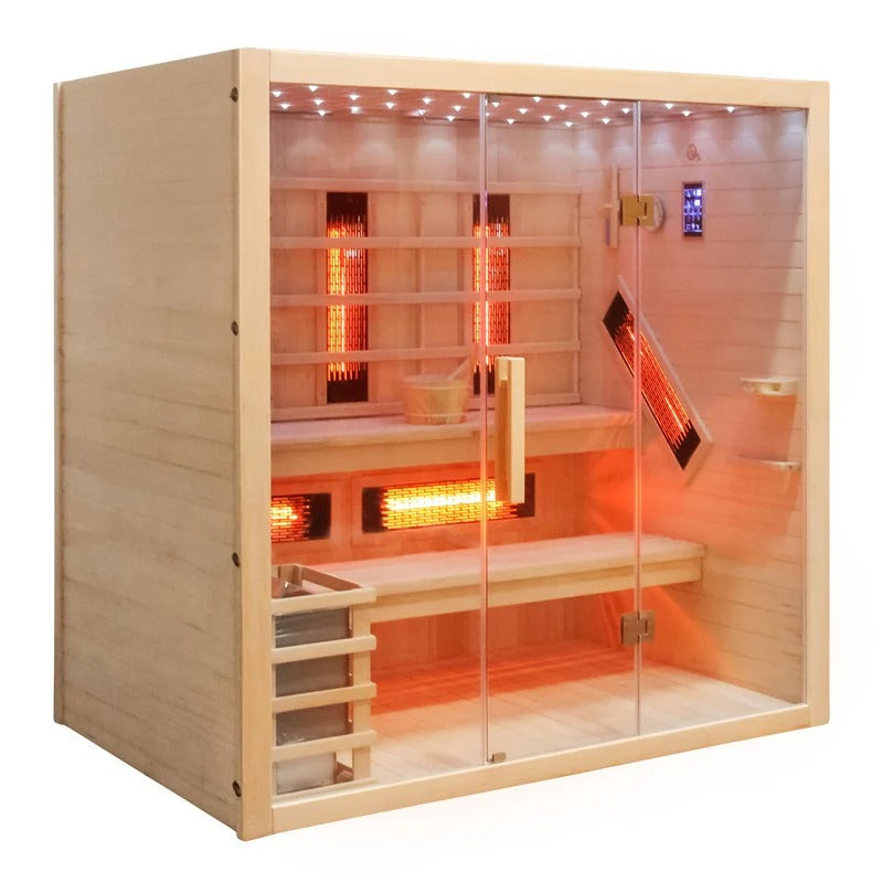 CenturaHeat 5-8 Person Combination Bio Indoor Sauna - 6950W - Image 2